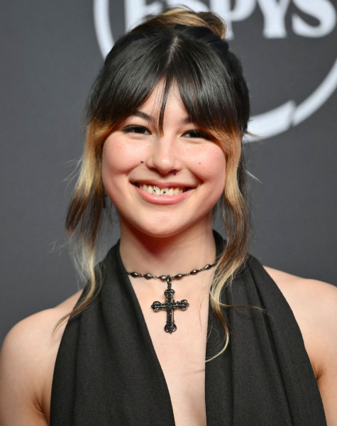 updo with curtain bangs