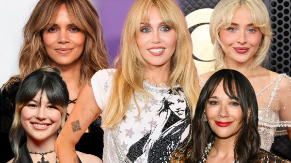 curtain bangs on celebrities